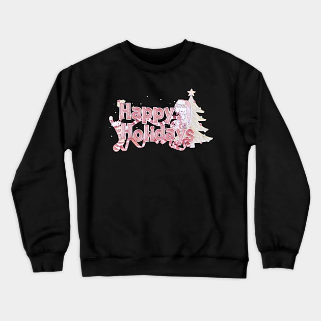 HAPPY HOLIDAYS Crewneck Sweatshirt by MACIBETTA